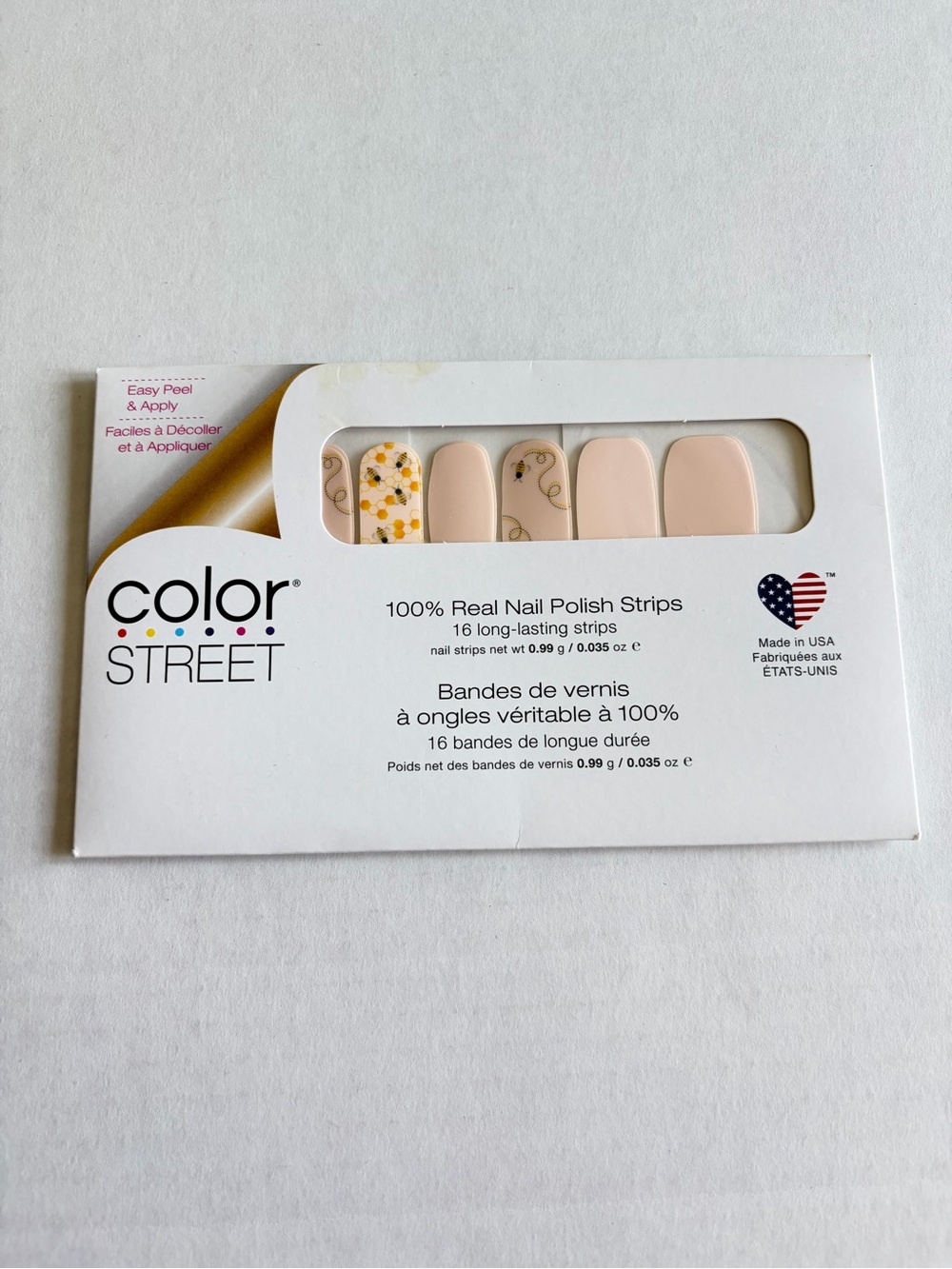 *Exclusive* Color Street: Bee You | Pastel Pink Spring Summer Honeycomb Whimsy - Picture 3 of 13